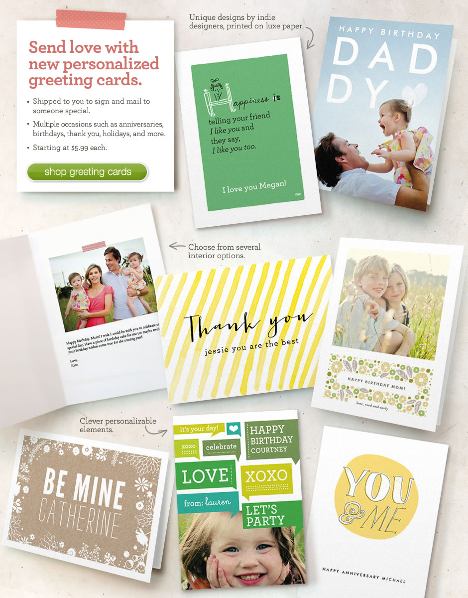 Give an individual personalized greeting card.