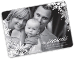 rounded corner holiday cards