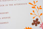 chocolate brown / poppy o...