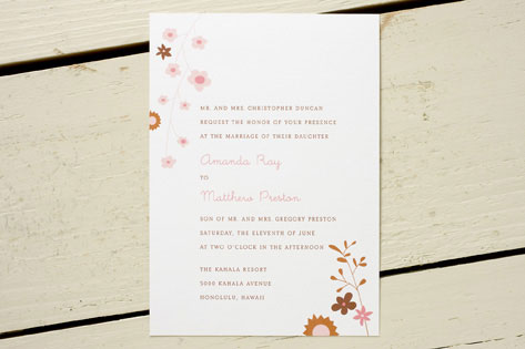 Bloom Wedding Invitations by Blonde