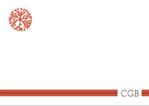 Coral Monogram Personalized Stationery, by Blonde