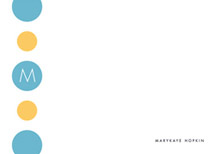 Circle Monogram Personalized Stationery, by Blonde