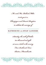 Flourish Wedding Invitations, by Blonde