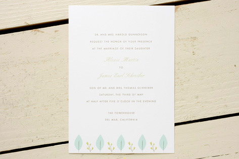 Leaf Wedding Invitations