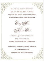 Nectarine Wedding Invitations, by Blonde