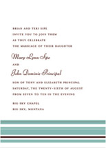 Pool Hampton Stripe Wedding Invitations, by Blonde