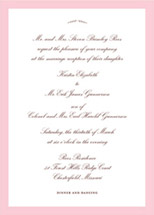 Pink Pearl Brown Wedding Invitations, by Blonde