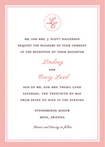 Pink Ticking Wedding Invitations, by Blonde