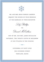 Snowflake Wedding Invitations, by Blonde