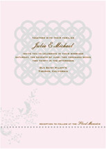 Audrey Lace Wedding Invitations, by Cat Seto