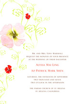 Pressed Petals Wedding Invitations, by Cat Seto