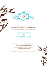Willow Wedding Invitations, by Cat Seto