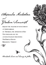 Botanical English Garden Wedding Invitations, by CECI New York