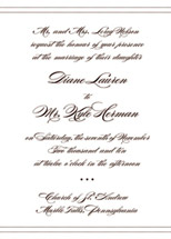 Classic Noir Allure Wedding Invitations, by CECI New York