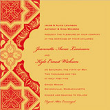 Decorative Embark Wedding Invitations, by CECI New York