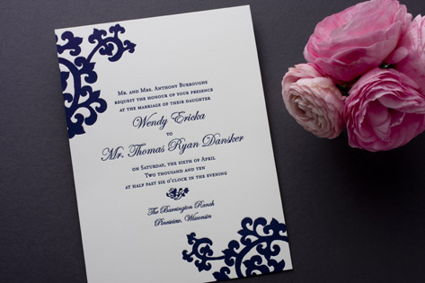 Decorative Orientalia Wedding Invitations