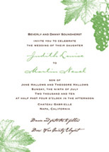 Decorative Vineyard Wedding Invitations, by CECI New York