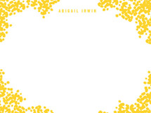 Blooming Border - Duplex Personalized Stationery, by Cheree Berry