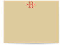 Dot Monogram - Standard Personalized Stationery, by Cheree Berry