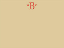Dot Monogram - Duplex Personalized Stationery, by Cheree Berry