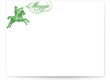 Trot - Duplex Personalized Stationery, by Cheree Berry