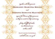 Carmen Wedding Invitations, by Dauphine Press