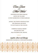 Ornamental Border Wedding Invitations, by Dauphine Press