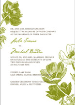 Poppies Wedding Invitations, by Dauphine Press