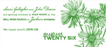 Rustic Daisies Wedding Invitations, by Dauphine Press