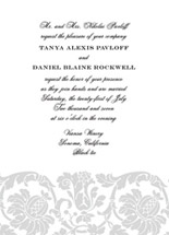 Traditional Damask Wedding Invitations, by Dauphine Press