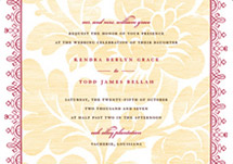 Vintage Tapestry Wedding Invitations, by Dauphine Press