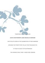 Brushed Flower Wedding Invitations, by Egg Press