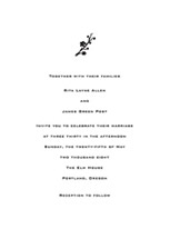 Classic Wedding Invitations, by Egg Press