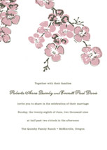 Dogwood Wedding Invitations, by Egg Press