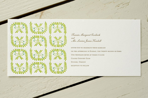 English Garden Wedding Invitations