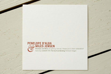 Esquire Wedding Invitations by Egg Press