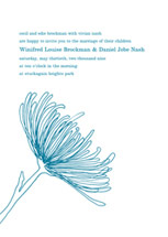 Mum Wedding Invitations, by Egg Press