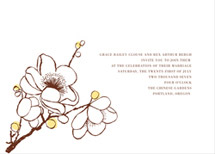 Sakura Wedding Invitations, by Egg Press