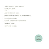 Satellite Wedding Invitations, by Egg Press