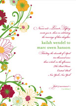 Garland Wedding Invitations, by Elum