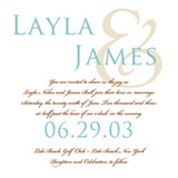 Ampersand Wedding Invitations, by Elum