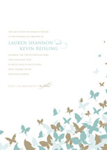 Butterfly Drift Wedding Invitations, by Elum