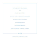 Clean Lines Wedding Invitations, by Elum