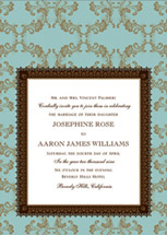 Gilded Frame Wedding Invitations, by Elum