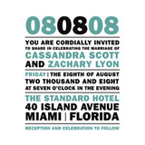 Headline Wedding Invitations, by Elum