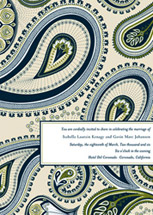 Paisley Wedding Invitations, by Elum