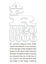 Watermark Wedding Invitations, by Elum