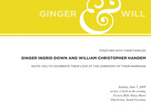 Ampersand Block Wedding Invitations, by The Happy Envelope