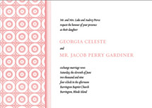 Dot Pattern Wedding Invitations, by The Happy Envelope