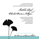 Ginko Goodness Wedding Invitations, by The Happy Envelope